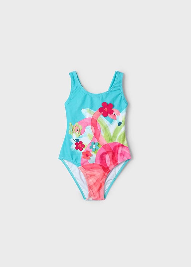 25Y.MYR.03717.088Mayoral Kız Çocuk Flamingo Desenli Mayo