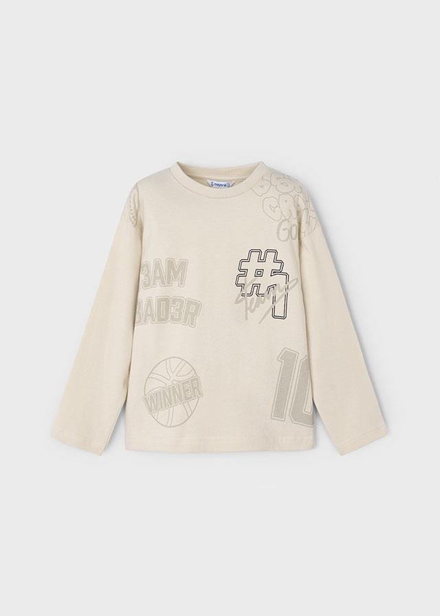 26K.MYR.04074.070Mayoral Erkek Çocuk Baskılı Uzun Kol Tshirt