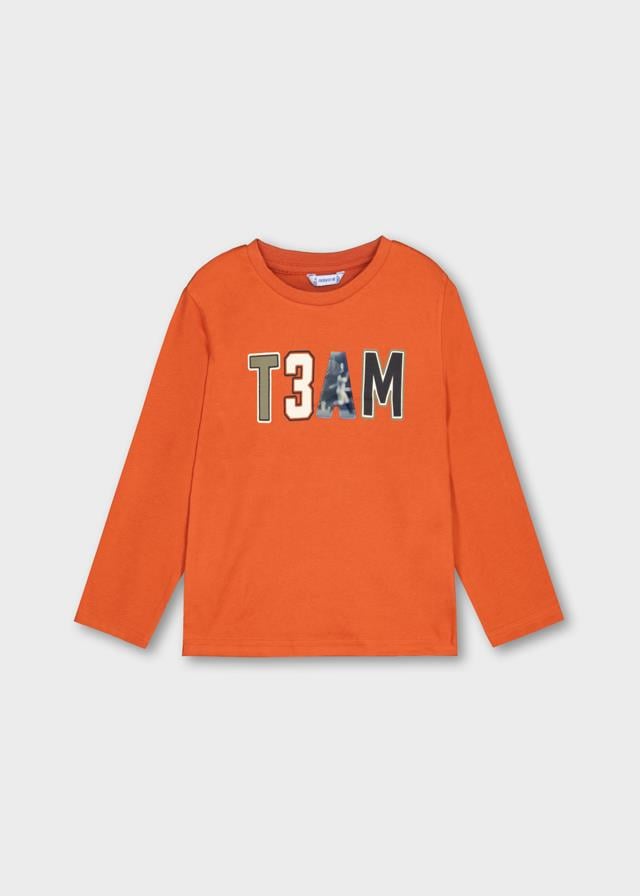 26K.MYR.04077.084Mayoral Erkek Çocuk Yazılı Uzun Kol Tshirt