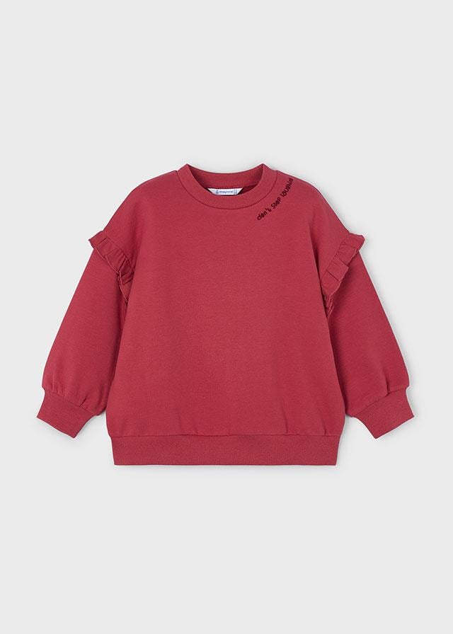 26K.MYR.04433.034Mayoral Kız Çocuk Sevimli Kedi Baskılı Sweatshirt