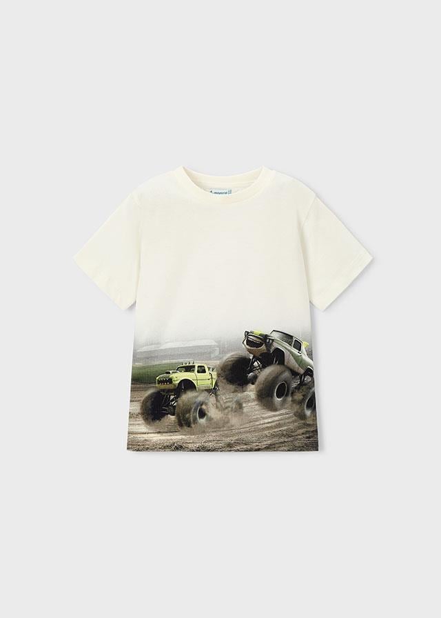26Y.MYR.03071.057Mayoral Erkek Çocuk Truck Baskılı Tshirt