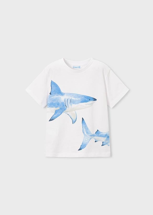 26Y.MYR.03080.092Mayoral Erkek Çocuk Köpekbalığı Baskılı Tshirt