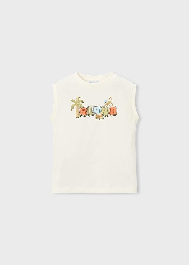 26Y.MYR.03085.081Mayoral Erkek Çocuk Ada Temalı Tshirt