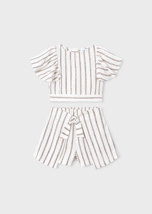 26Y.MYR.03949.024Mayoral Kız Çocuk Çizgili 2'Li Takım