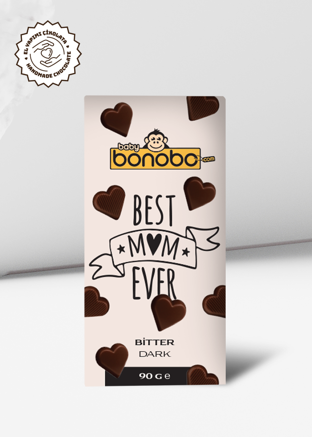BBY.004Babybonobo Best Mom Ever Bitter Çikolata