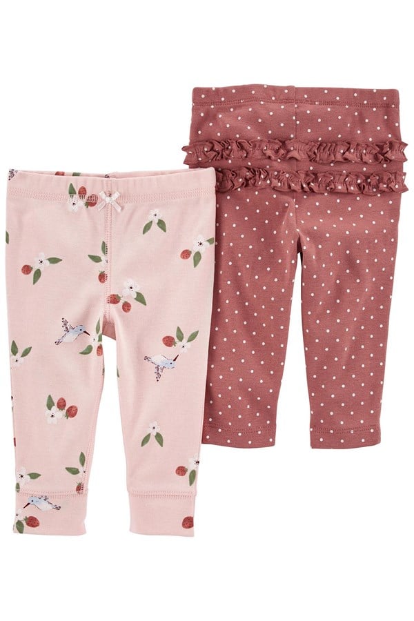 Carters Kız Bebek 2'Li Pantolon Set