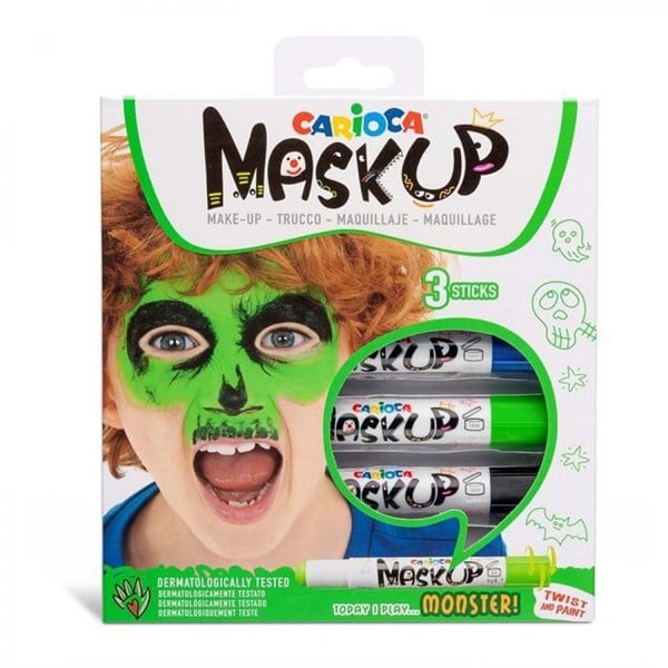 CRC.43051Carioca Mask Up Yüz Boyası Canavarlar 3 Renk