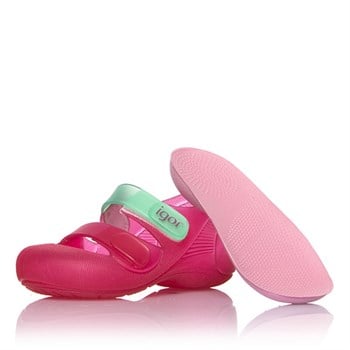 İgor Yazlık Çocuk Bondi Bicolor Sandalet Fucsia Aguamarina