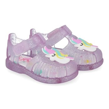 İgor Yazlık Çocuk Tobby Unicornio Sandalet Malva Glitter