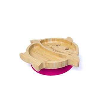 Jellyboon Bambu Köpek Balığı Bordo Vakumlu Tabak