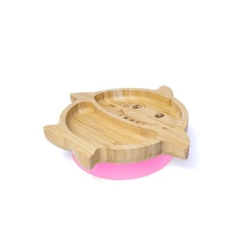 Jellyboon Bambu Köpek Balığı Pembe Vakumlu Tabak