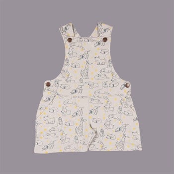 Kapbula Organik Salopet Şortlu Pati