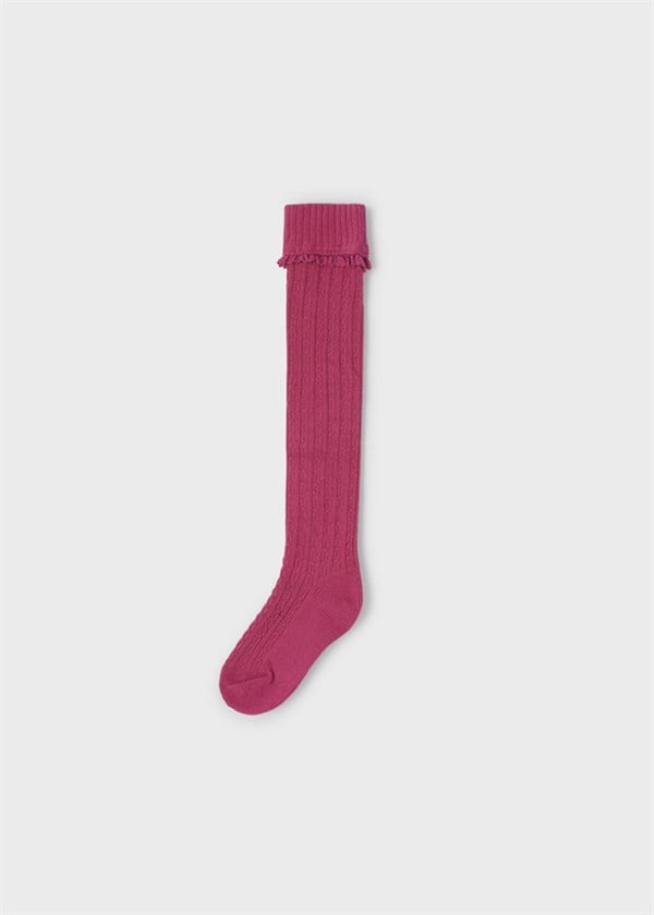 Mayoral Kız Çocuk Fırfırlı Uzun Çorap