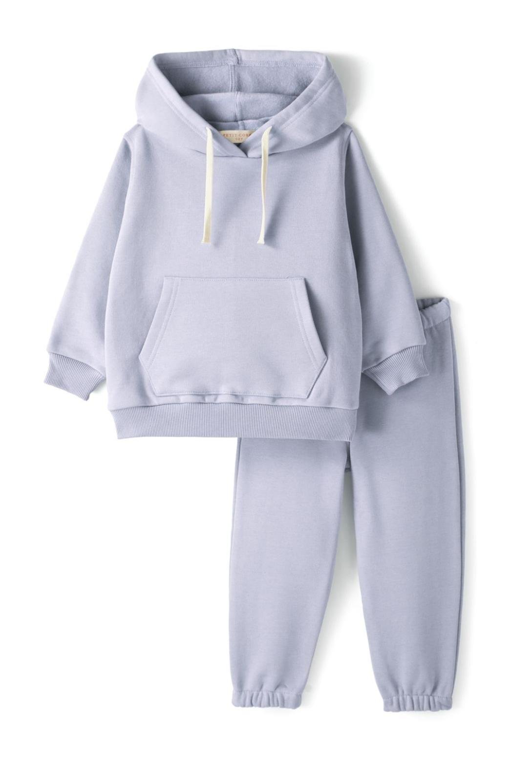 PTC.013Petit Coral Mor Kapüşonlu Eşofman Takımı