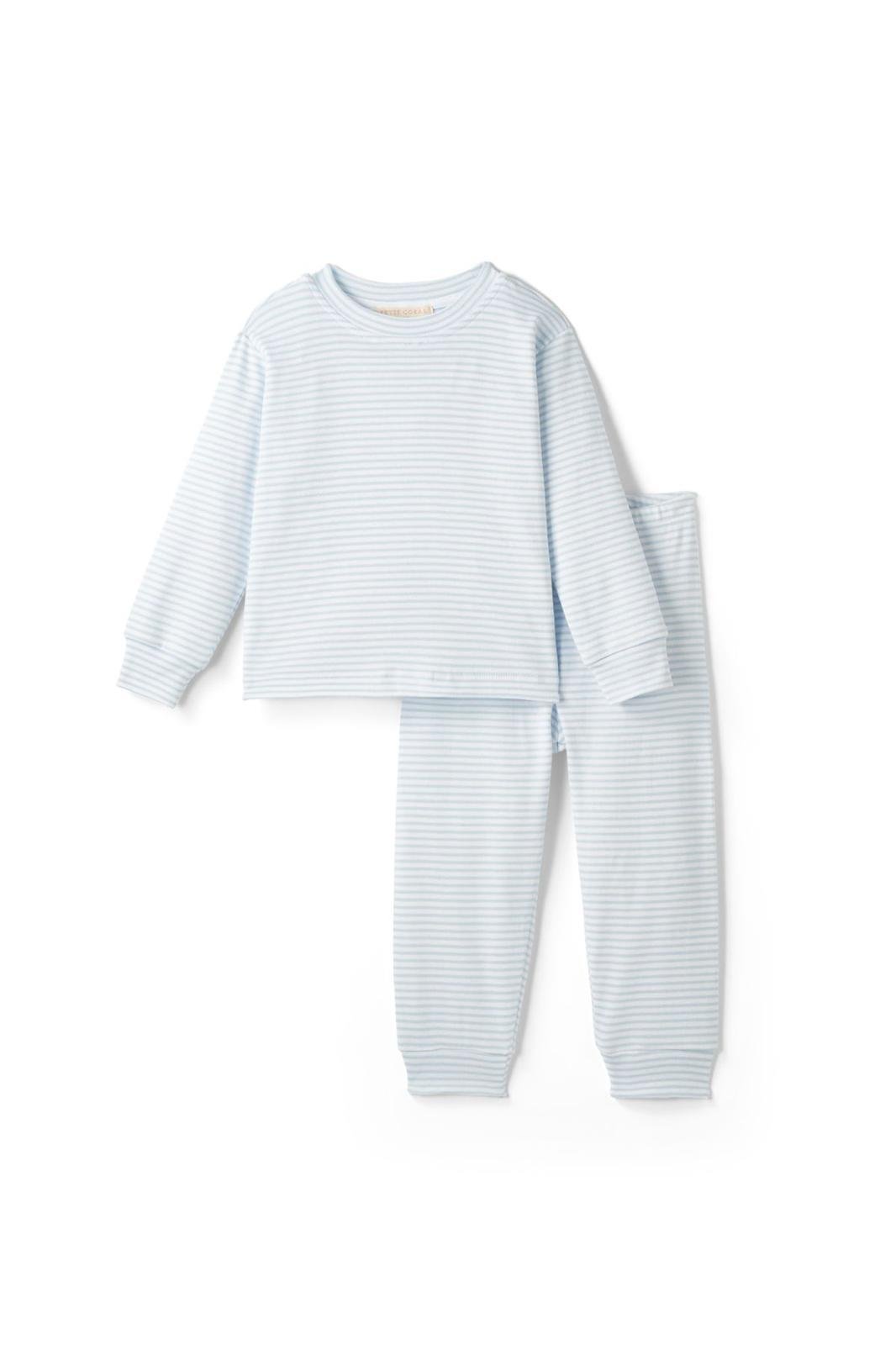 PTC.003Petit Coral Blue Stripe Pijama Takımı