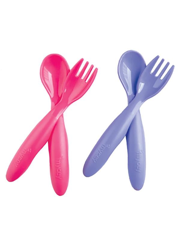 TCM7541Mycey Bebek Çatal Kaşık Seti 4'Lü