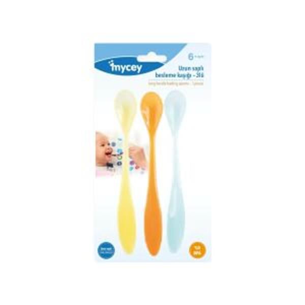 TCM7558Mycey Uzun Saplı Besleme Kaşığı 3'Lü