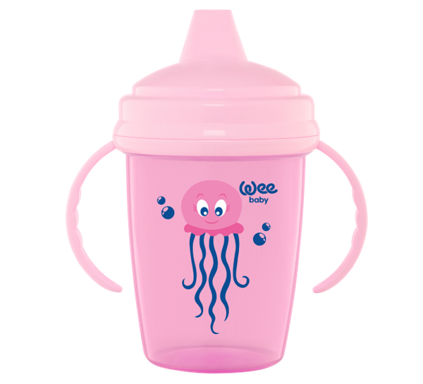WEE.755Wee Baby Enjoy Akıtmaz Kulplu Alıştırma Bardağı 240 Ml