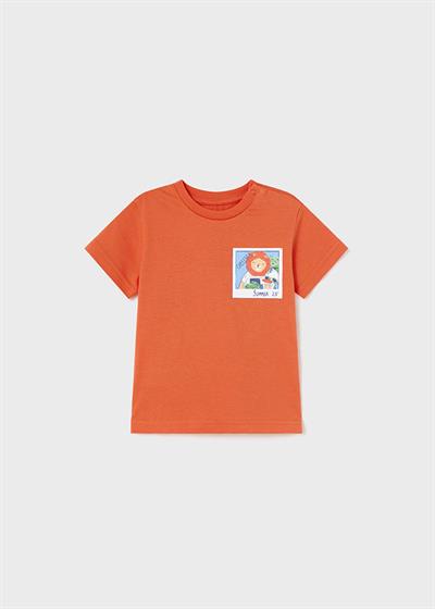23Y.MYR.01019.010Mayoral Erkek Bebek Gezgin Detaylı Kısa Kollu Tshirt