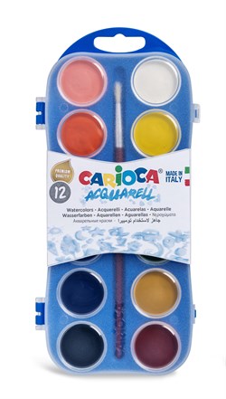Carioca Sulu Boya - 12'Li Plastik Kutuda