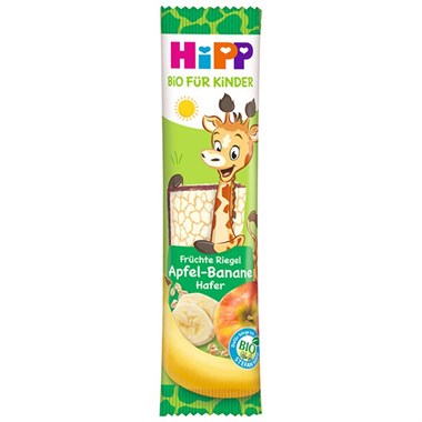 HiPP Organik Yulaﬂı Elmalı Muzlu Meyve Barı 23 Gr