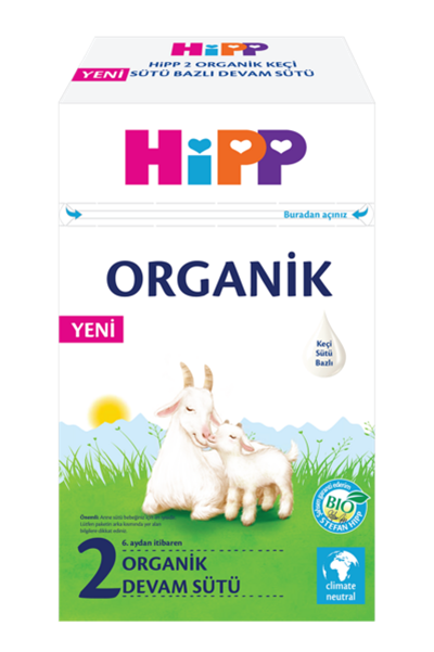 HPP.DA20001Hipp 2 Organik Keçi Sütü Bazlı Devam Sütü 400 Gr