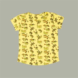 Kapbula Organik T-Shirt Dragon Aop Sarı
