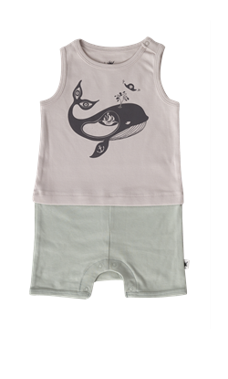 Little Yucca Organik Crew Şort Tulum