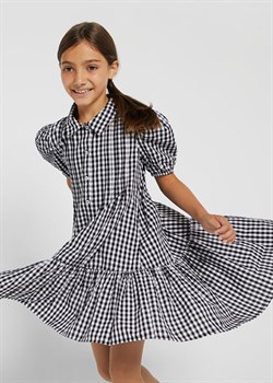 Mayoral Kız Çocuk Pötikareli Karpuz Kollu Elbise