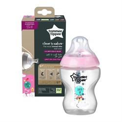 Tommee Tippee 1x260 ml PP Closer to Nature Biberon Pembe