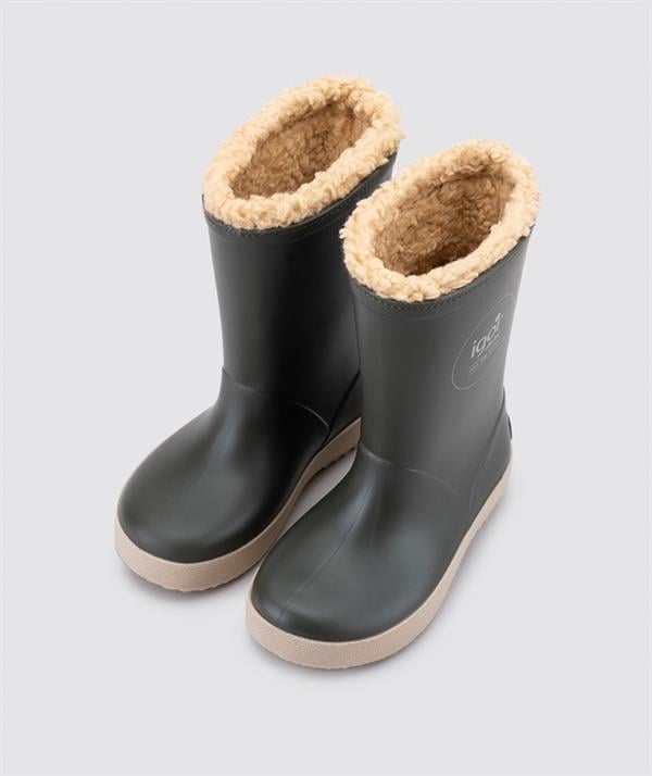 23K.IGR.W10293.IGR042İgor Kışlık Çocuk Splash Dk Borreguıto Kaki-Beige Kar Botu