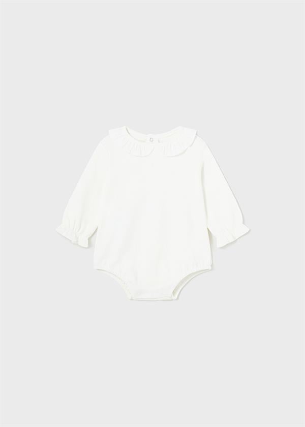 23K.MYR.02732.076Mayoral Yenidoğan Kız Fırfır Yakalı Çıtçıtlı Body