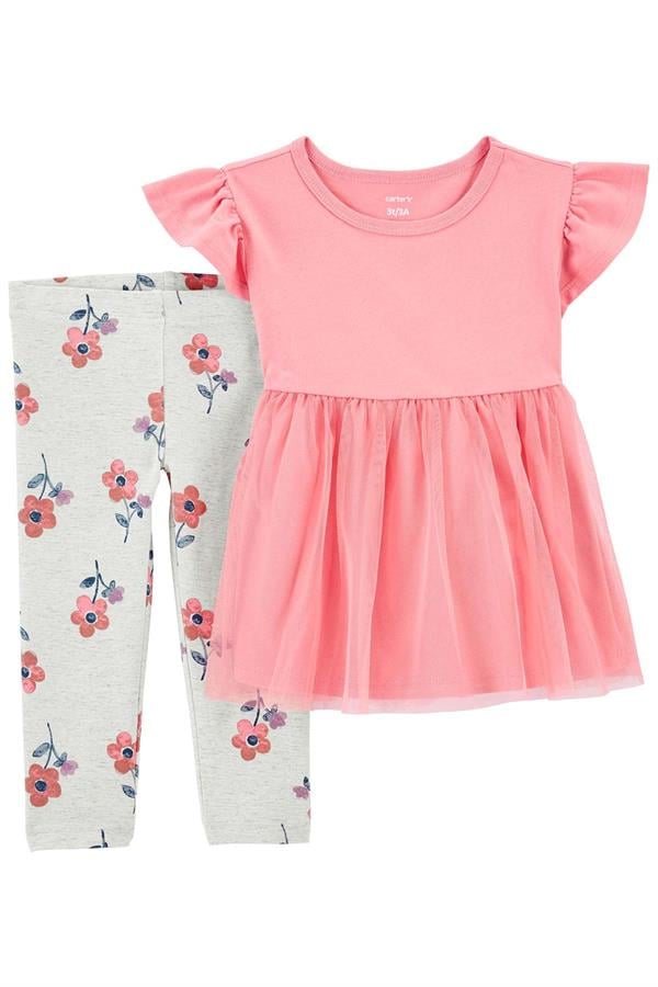 23Y.CRT.1O855610Carters Kız Bebek Tül Detaylı 2'Li Takım