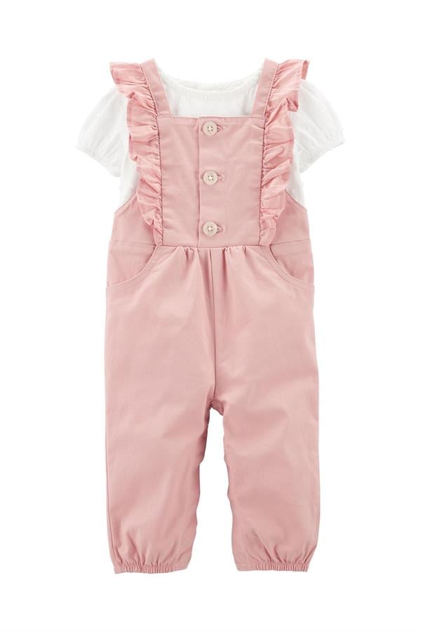 23Y.CRT.1O912410Carters Kız Bebek 2'Li Salopet Set