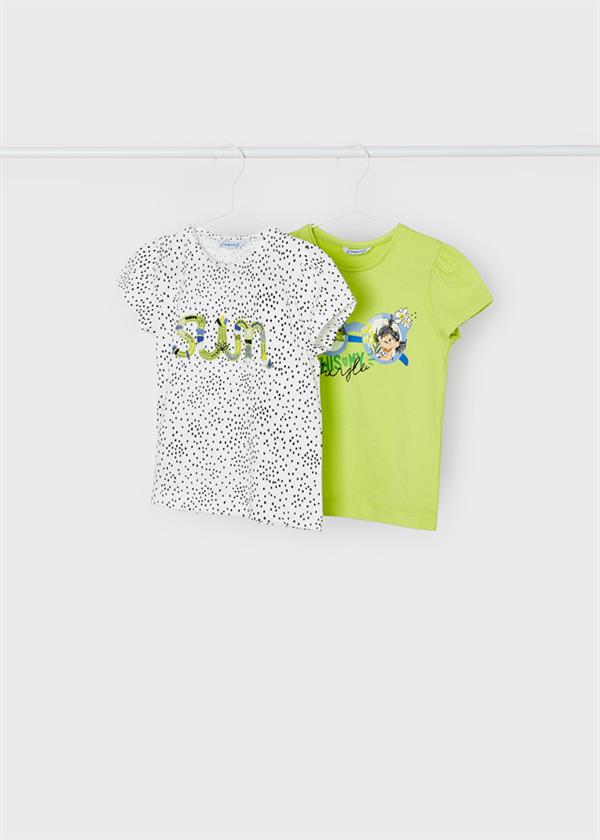 23Y.MYR.03067.010Mayoral Kız Çocuk 2'Li Kısa Kol Tshirt