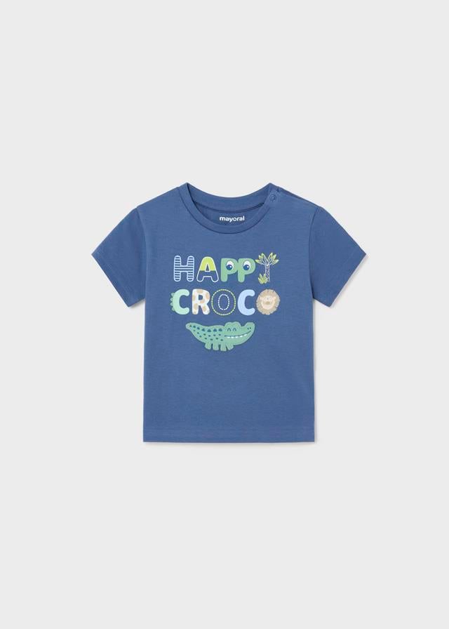 24Y.MYR.01023.024Mayoral Erkek Bebek Timsah Detaylı Tshirt