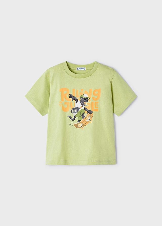24Y.MYR.03008.063Mayoral Erkek Çocuk Kaykay Desenli Tshirt