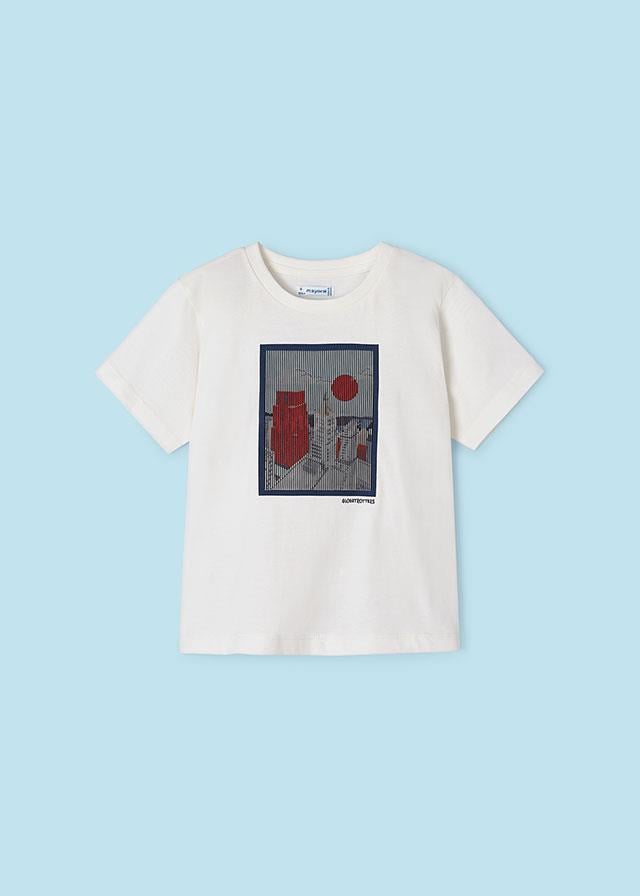 24Y.MYR.03022.028Mayoral Erkek Çocuk Tablo Desenli Tshirt