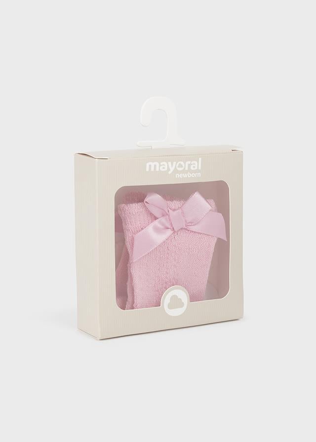 24Y.MYR.09714.019Mayoral Yenidoğan Kız Fiyonk Detaylı Çorap