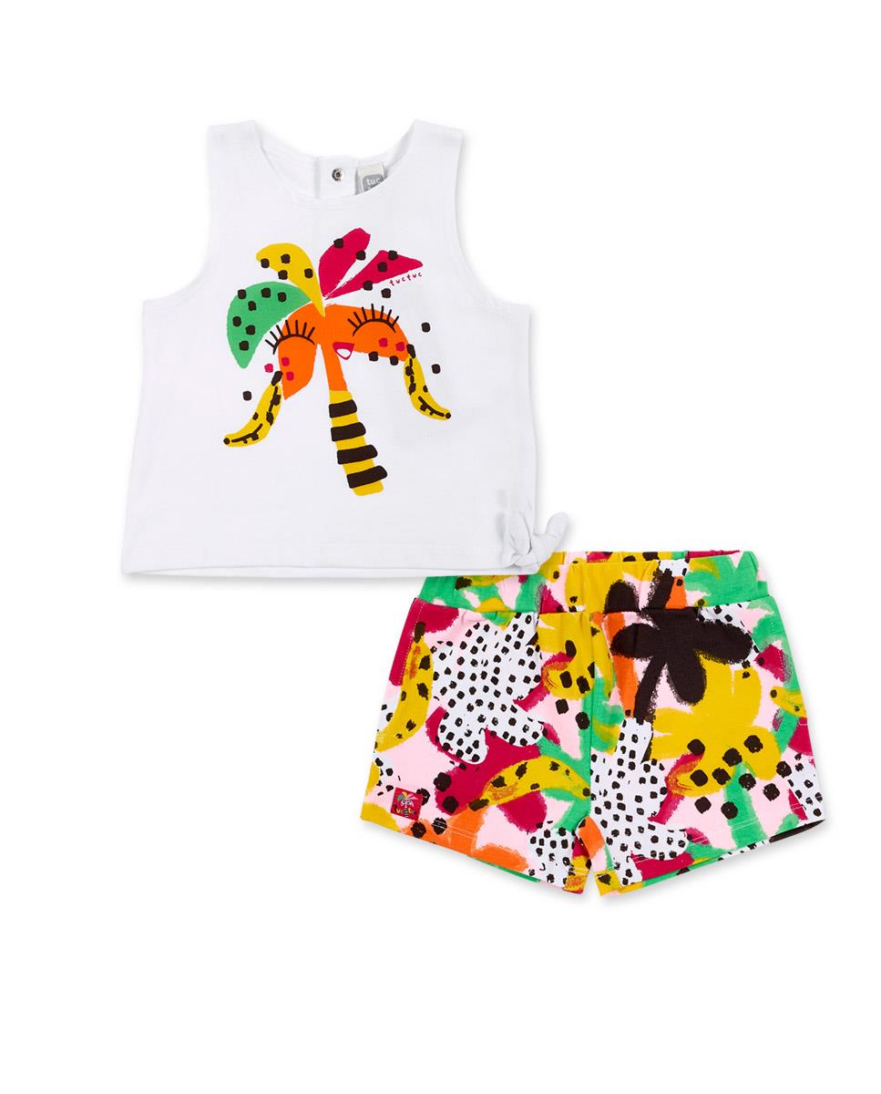 24Y.TUC.11369992Tuc Tuc Kız Bebek 2'Li Şortlu Takım