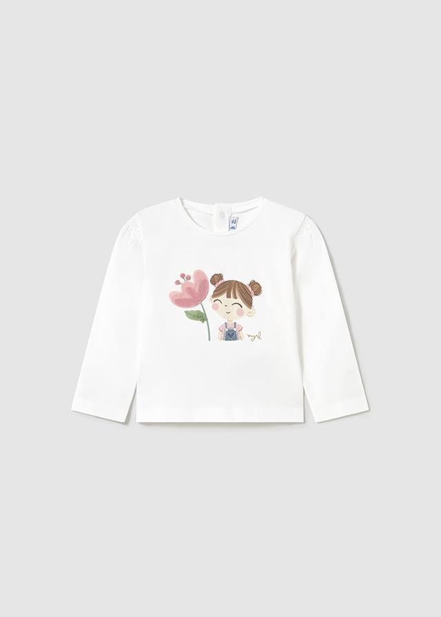 25Y.MYR.01050.065Mayoral Kız Bebek Uzun Kollu Tshirt