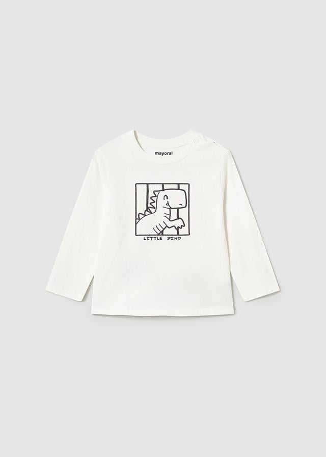 25Y.MYR.01068.064Mayoral Erkek Bebek Dino Baskılı Uzun Kollu Tshirt