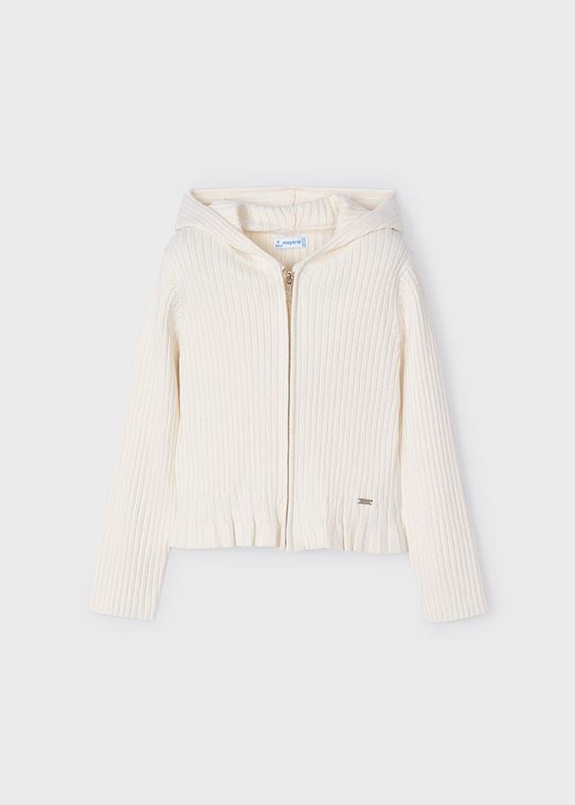 25Y.MYR.03365.012Mayoral Kız Çocuk Kapüşonlu Fitilli Hırka