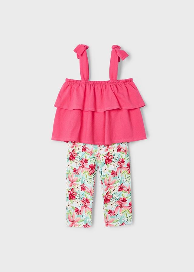 25Y.MYR.03710.069Mayoral Kız Çocuk Fiyonk Askılı Taytlı 2'Li Takım