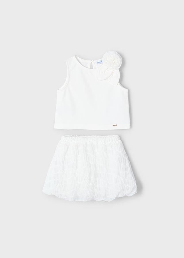 25Y.MYR.03966.064Mayoral Kız Çocuk Balon Etek 2'Li Takım