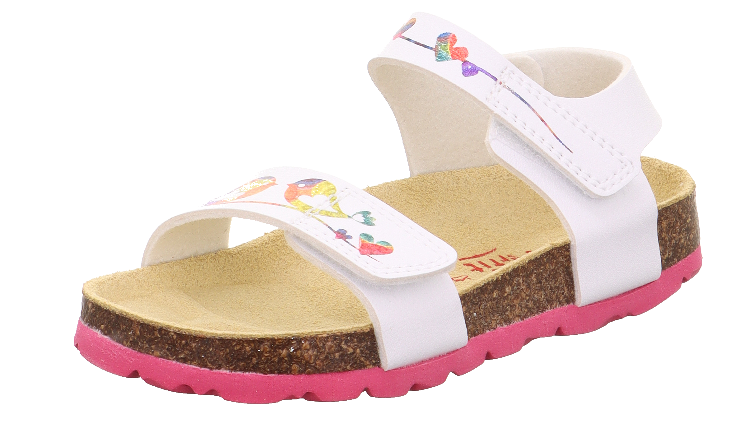 25Y.SPR.1-000123-1040-2Superfit Kız Çocuk Kuş Baskılı Sandalet