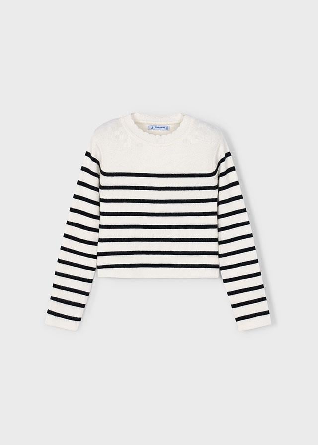 26K.MYR.04014.018Mayoral Kız Çocuk Çizgili Uzun Kol Triko
