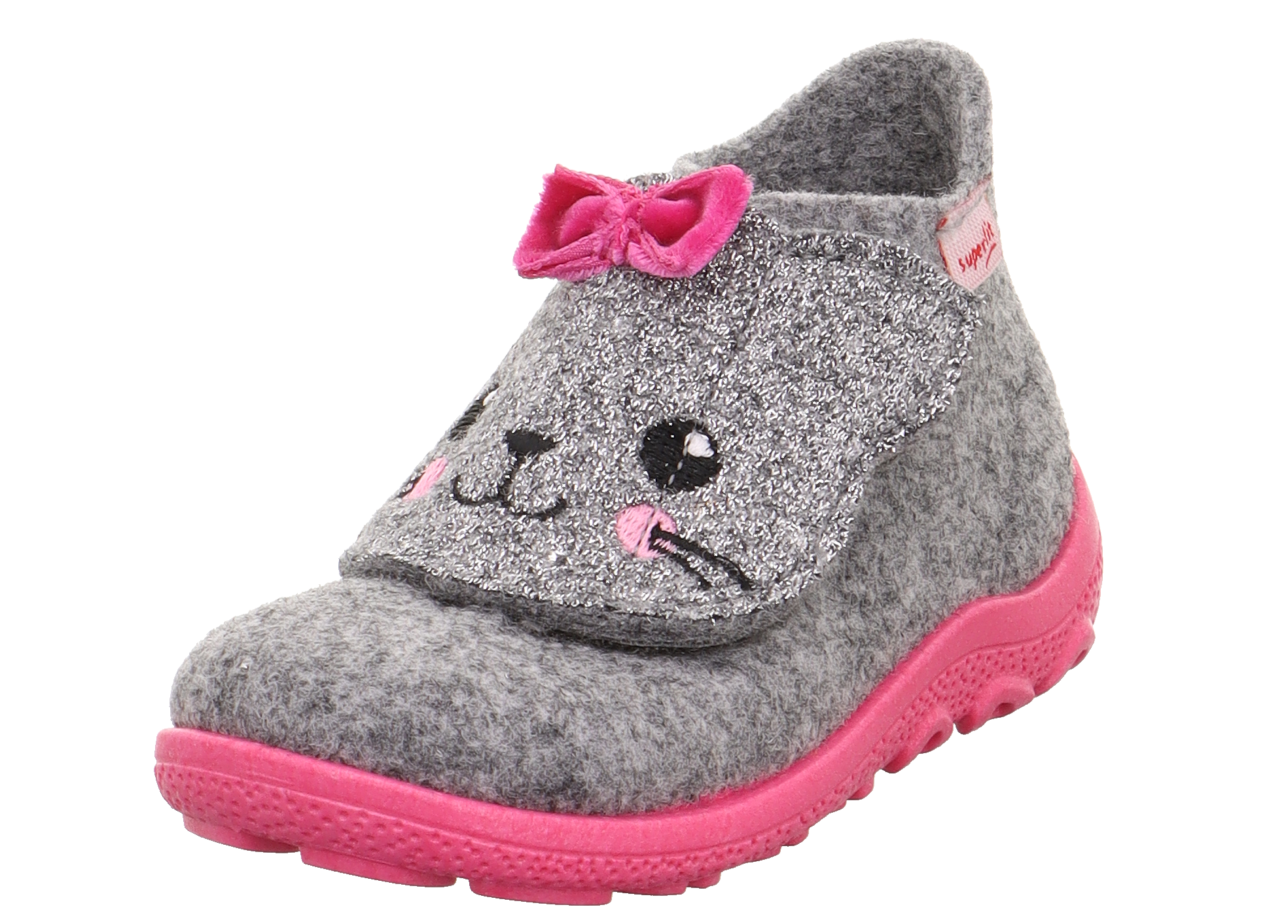 26K.SPR.1-006295-2500-1Superfit Kız  Çocuk Keçe Ev Ayakkabısı