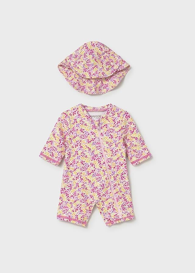 26Y.MYR.01620.039Mayoral Yenidoğan Kız Şapka Mayo Set