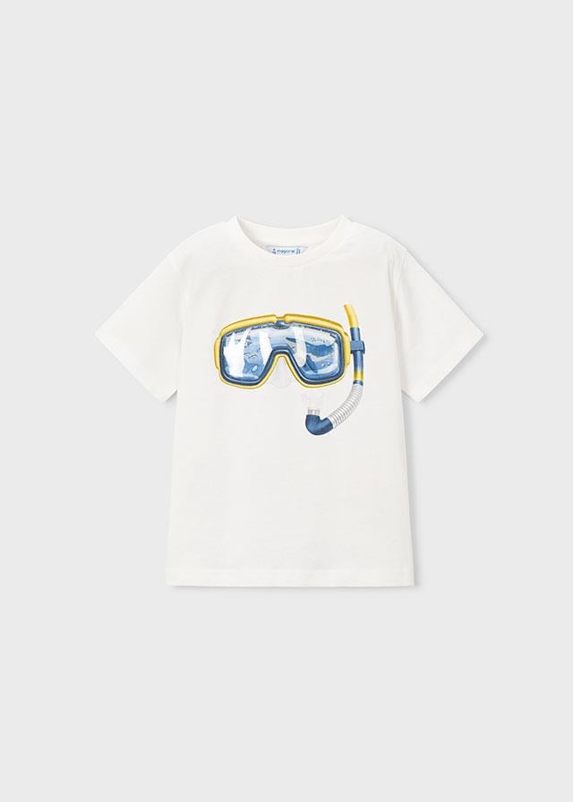 26Y.MYR.03081.010Mayoral Erkek Çocuk Şnorkel Baskılı Tshirt
